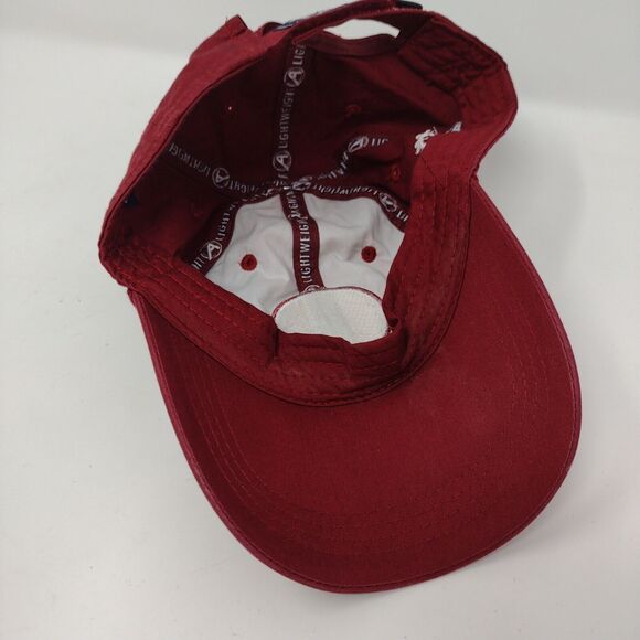 Mile High Marina McCall Idaho Strapback Hat Red OS Classic Cut Ahead Lightweight - Picture 6 of 9